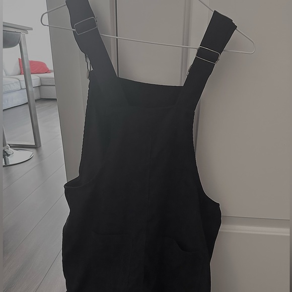 Corduroy pocket front overall dress - Picture 3 of 3